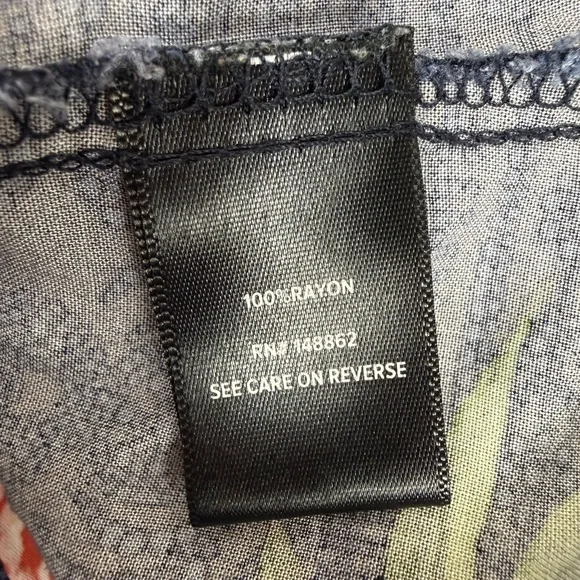 Torrid Navy Blue challis tie front skater dress size 1-1X/14-16 - Picture 12 of 12